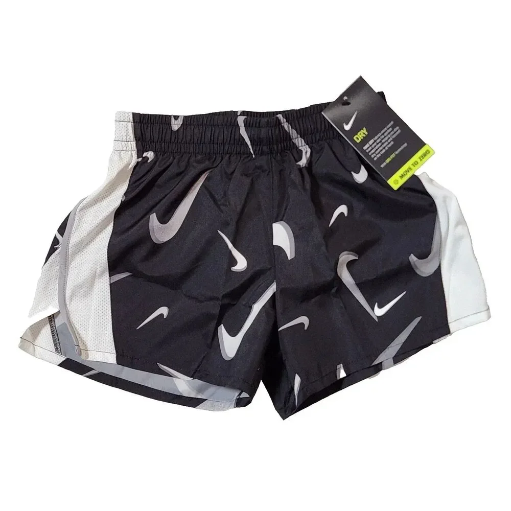 Nike Youth Dri‑Fit Athletic Running Shorts Girls Medium NWT – Black Standard Fit